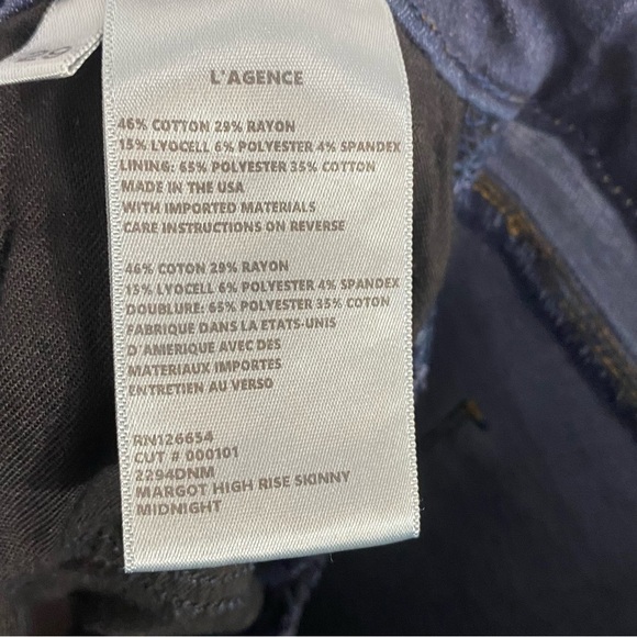 L’AGENCE Margot Skinny Jean Midnight - Picture 9 of 9